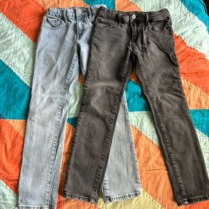 2 pairs of boys GAP skinny jeans